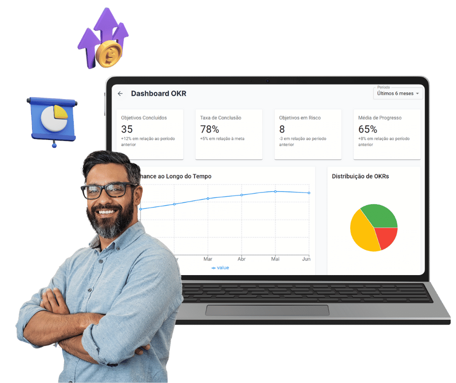 Dashboard de resultado comercial no Collabe CRM — pipeline, conversão e performance de vendedores